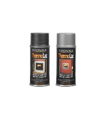 Stovax Riva Spray Paint -  Storm Metallic or Midnight Black 